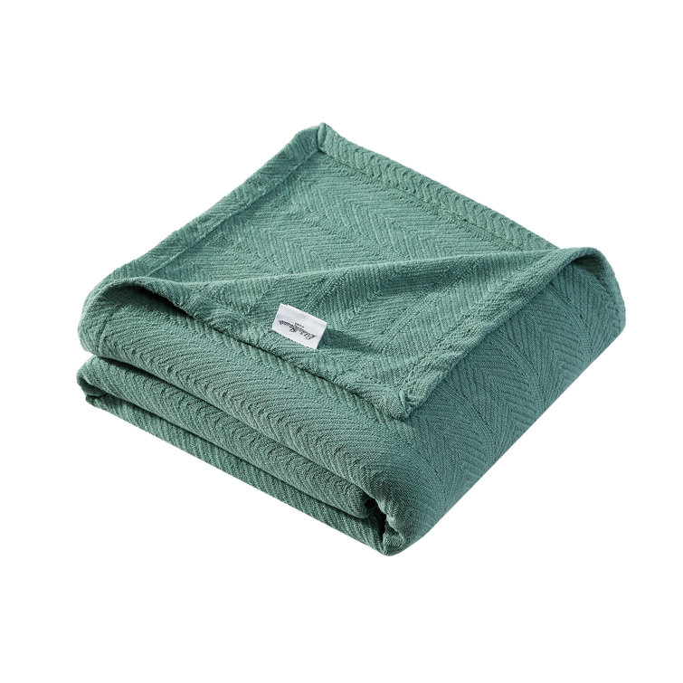 Teal green throw discount blanket